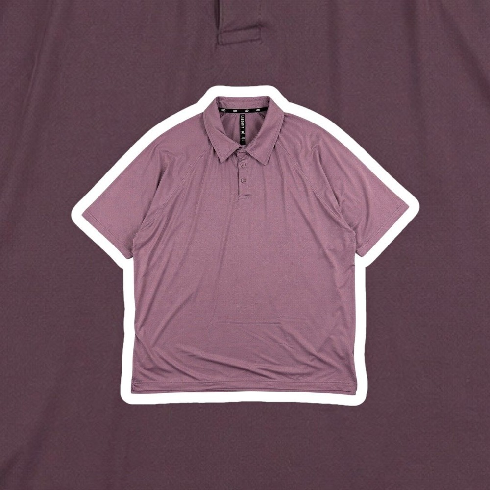 LEG3ND Inspire Polo Shirt Mens XL Purple‎ Polyester Spandex Short Sleeve FA55551